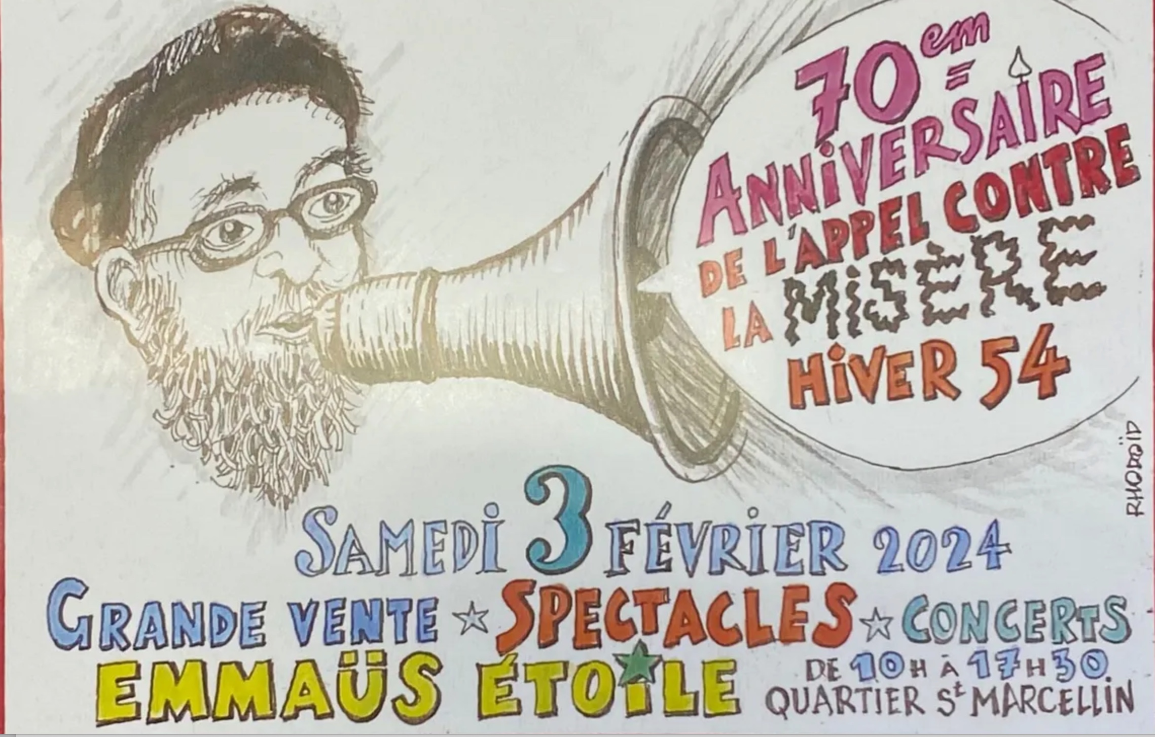 Image Abbe Pierre 70 ans Magazine