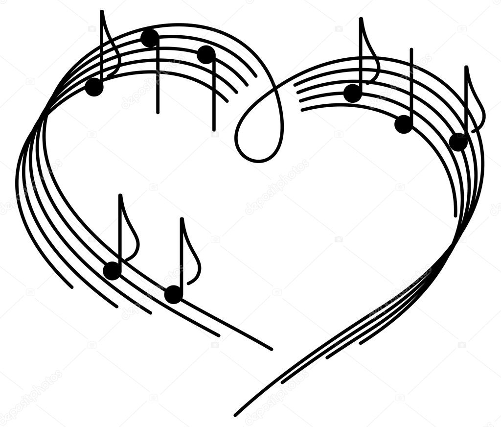 depositphotos 3768376 stock illustration music of love