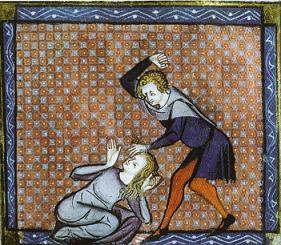 jaloux battant sa femme