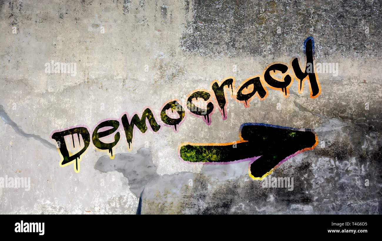 la democratie a graffiti street t4g6d5