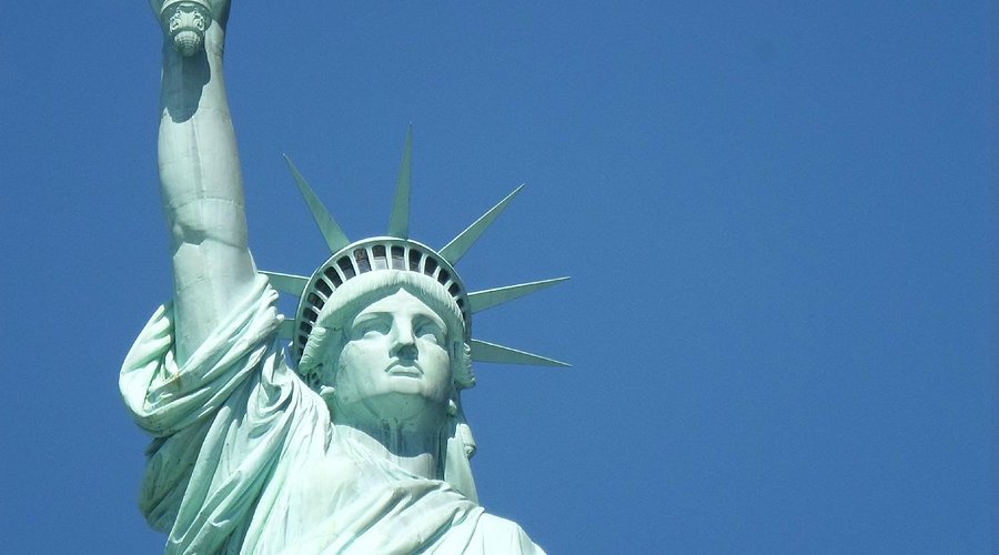 statue of liberty rotated 90
