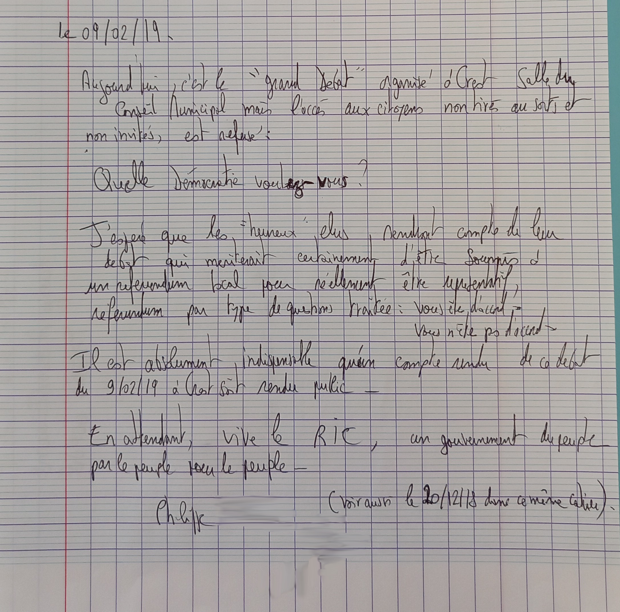 Emission Cahiers de Doleances 3